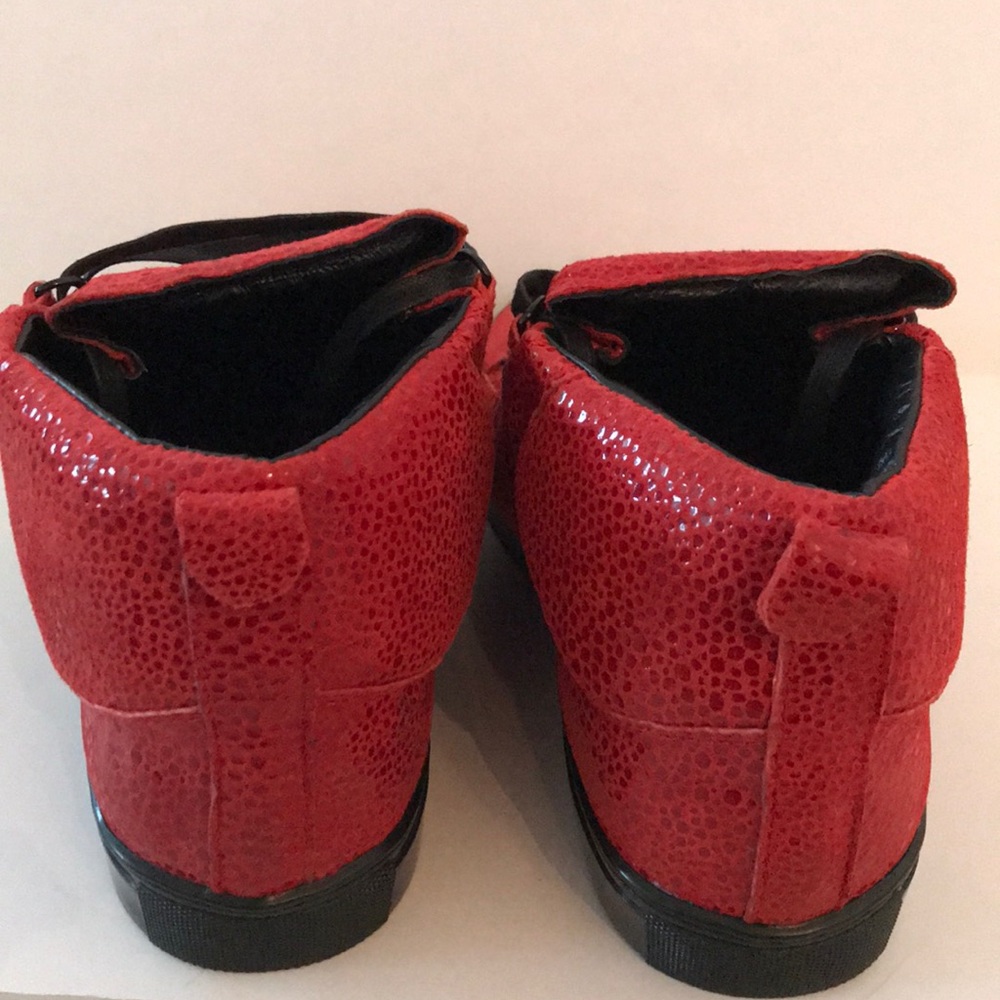 AUTHENTIC*Balenciaga Red Sneakers Like New Cond. - Picture 4 of 7